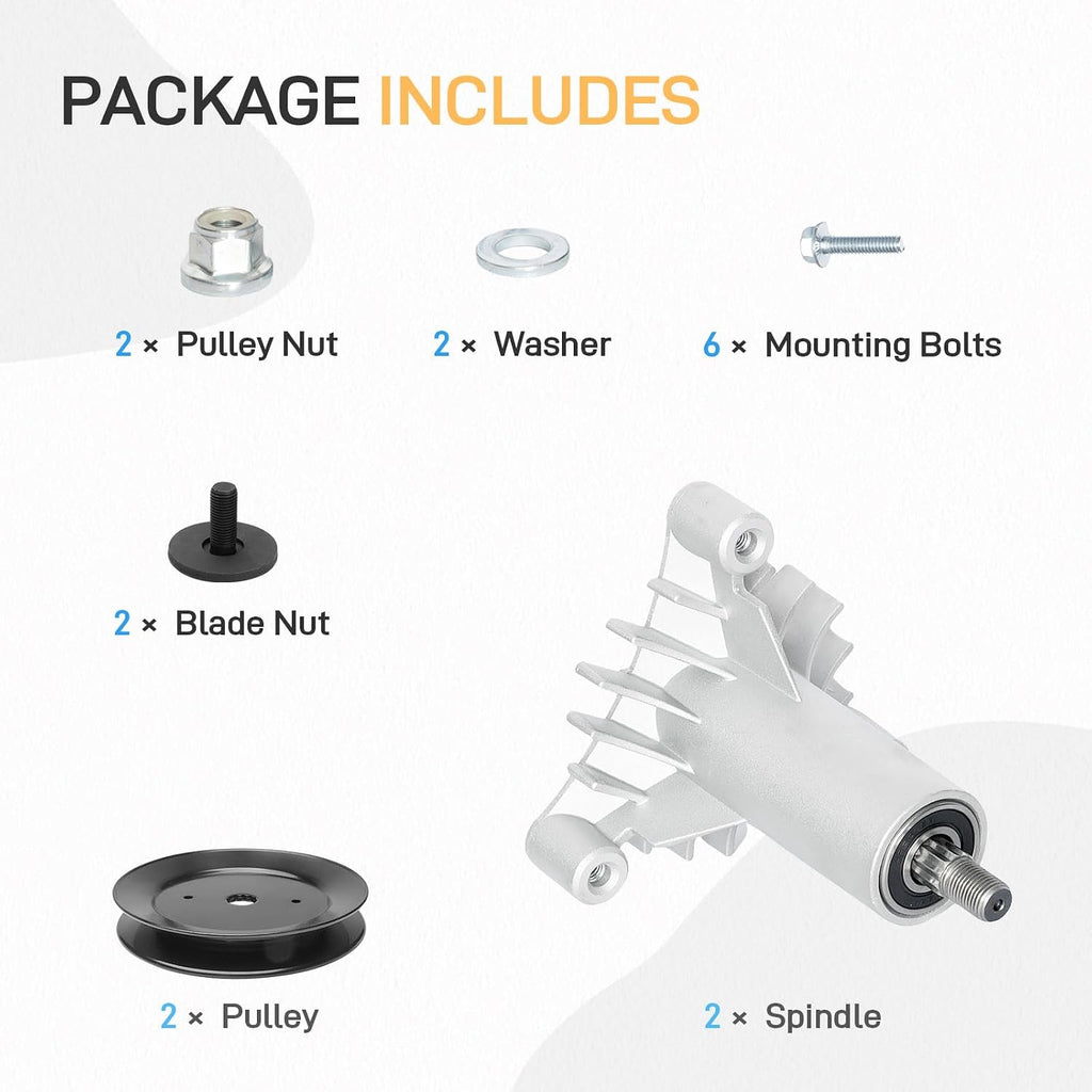 38" 42" Mower Deck 130794 Spindle Assembly with Pulley 153535 Fit for Craftsman LTX1000 LT1000 LT2000 DYT4000 DLT3000