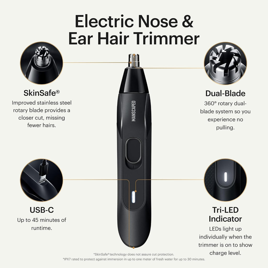 The Weed Whacker 2.0 Electric Nose & Ear Hair Trimmer – 7,000 RPM Precision Tool with Rechargeable Battery, Wet/Dry