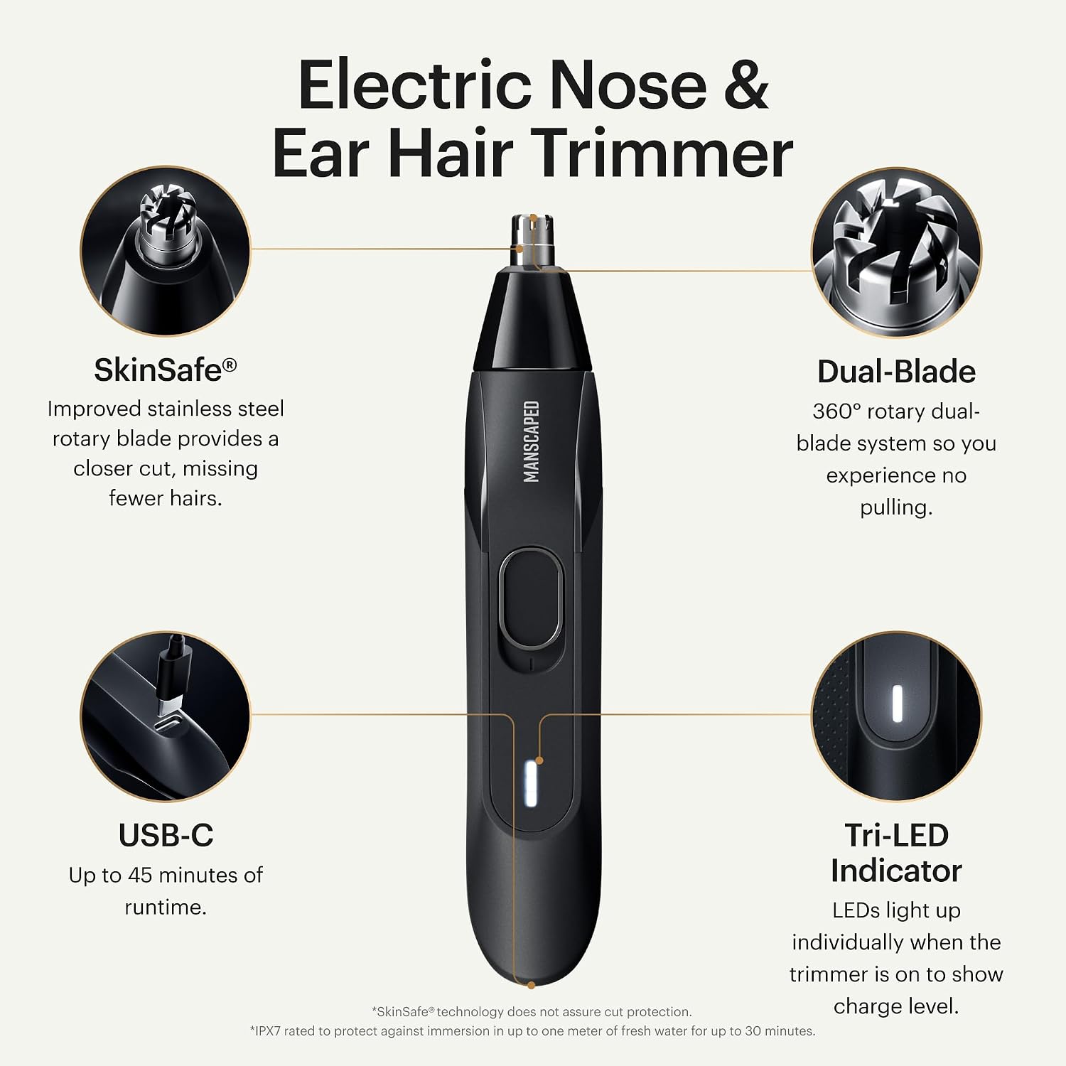 The Weed Whacker 2.0 Electric Nose & Ear Hair Trimmer – 7,000 RPM Precision Tool with Rechargeable Battery, Wet/Dry