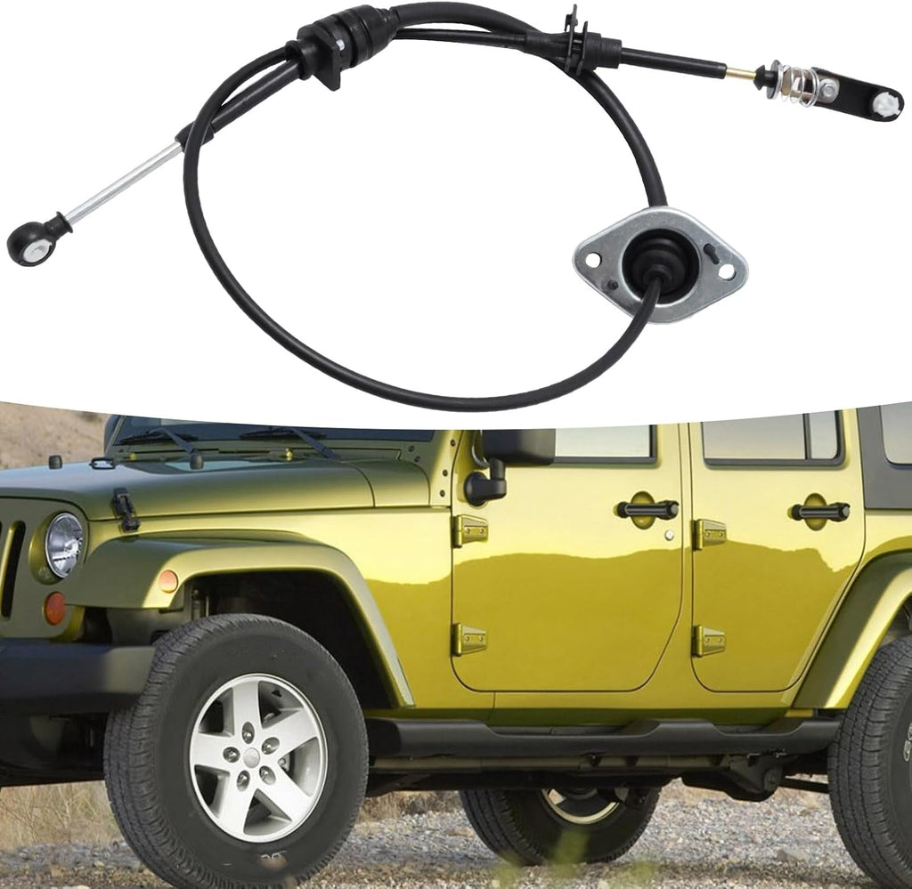 Hoypeyfiy 52060164AC Automatic Transmission Gear Shifter Cable, Replacement for Jeep Wrangler 2007-2010, Replaces 52060164AD