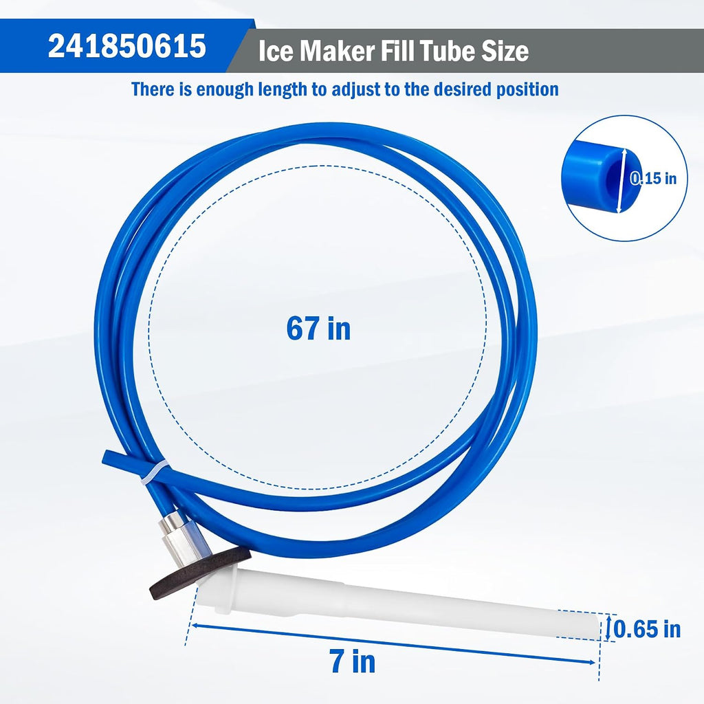 241850615 Ice Maker Fill Tube compatible with Frigidaire Electrolux