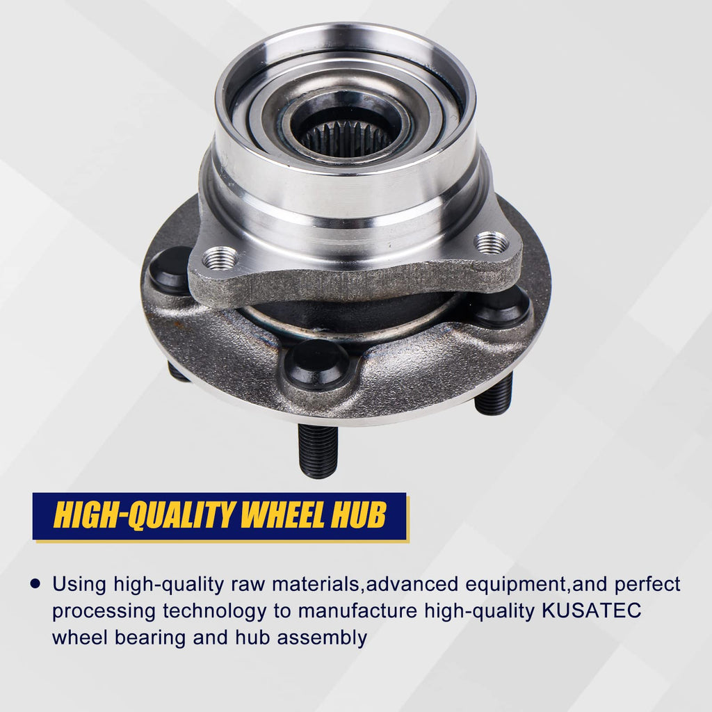 KUSATEC 513265 [2-Pack] Front Wheel Bearing and Hub Assembly