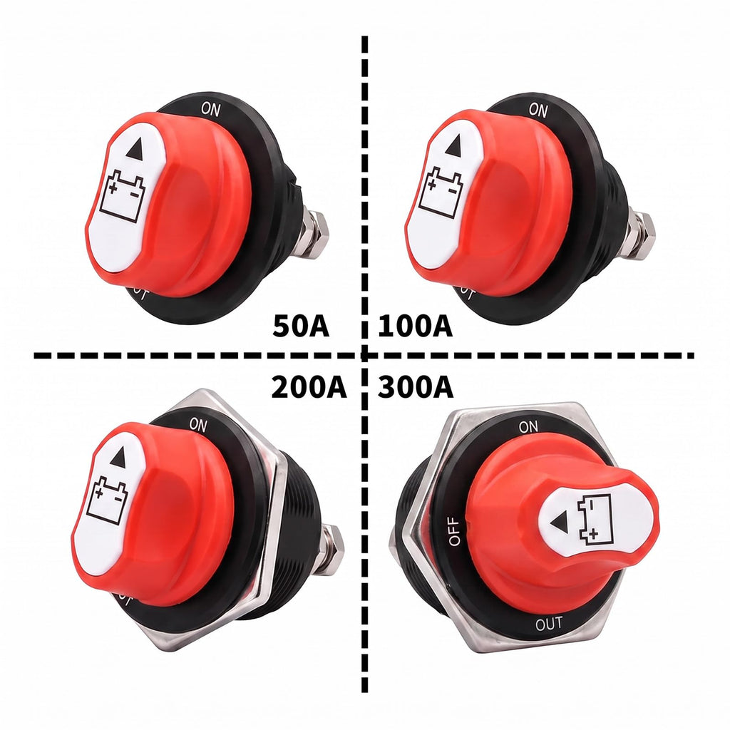 Ransen 300A Rotary Battery Disconnect Switch Panel Mounting