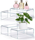Large Acrylic Risers, 4 Pack Clear Display Risers, 5mm Thick | Clear Acrylic Display Stands, Collectibles & Figures