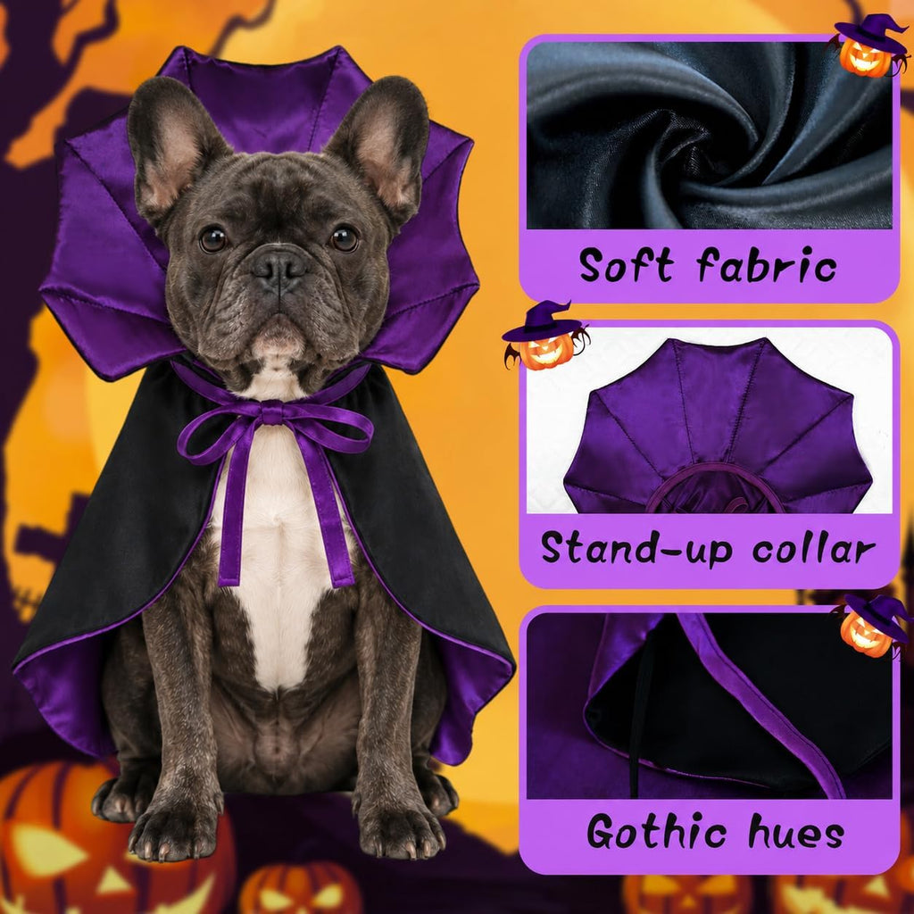 Small Dog Costume for Halloween, Vampire Cloak Dog Halloween Costume, Devil Cape Halloween Costumes for Small Dogs
