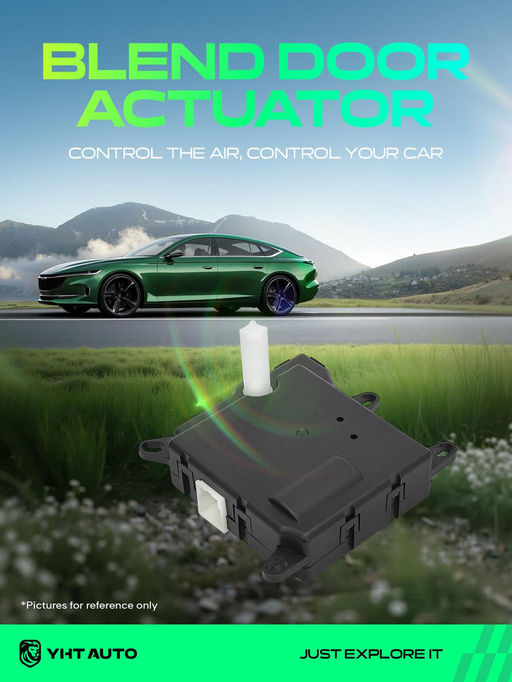 YHTAUTO HVAC Heater Blend Door Actuator for Ford, Mercury