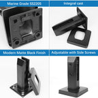 10 Pack Marine Grade SS2205 Glass Railing Spigots Frameless Clamp