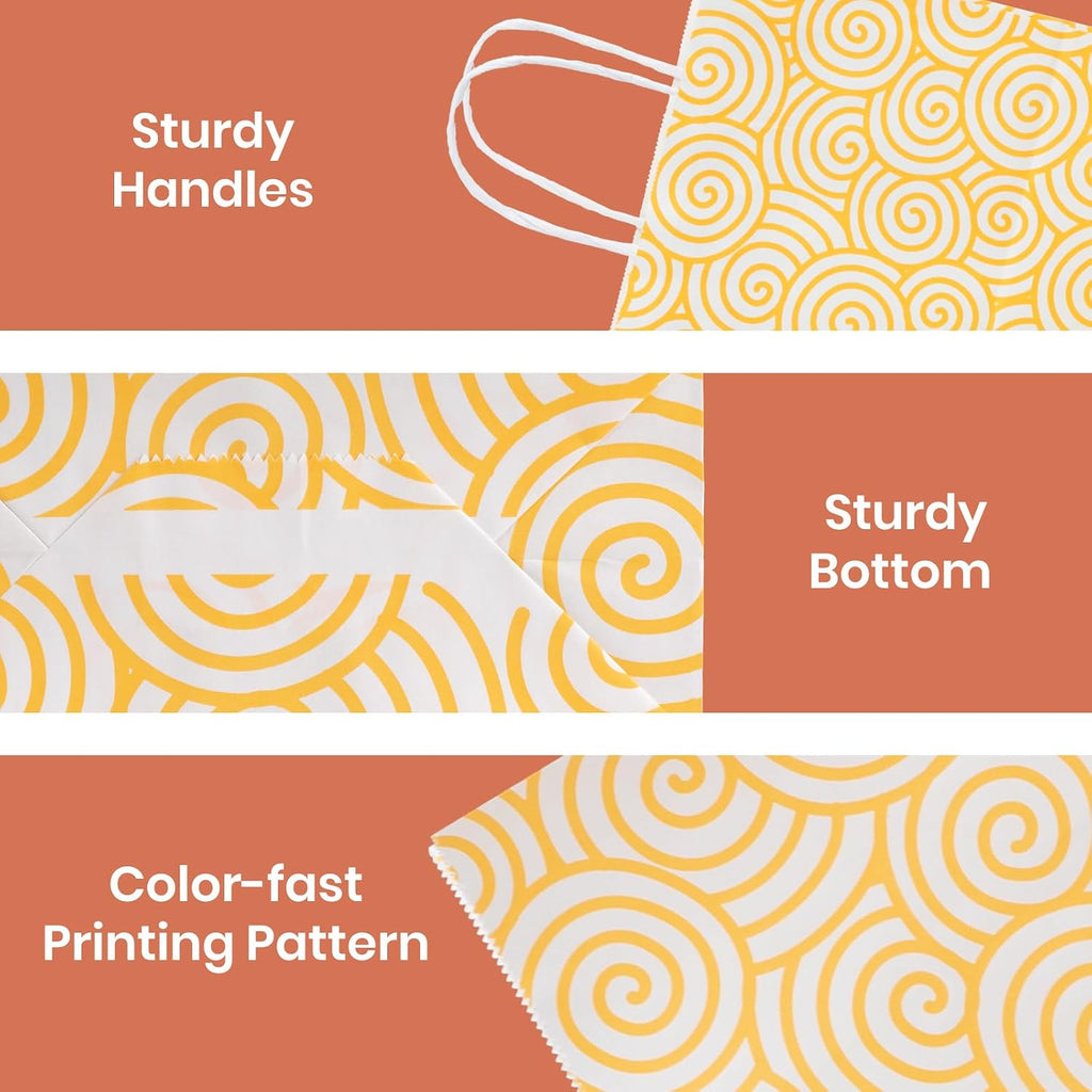Assorted Color Paper Bag Set, 24pcs, 10.2 * 8.5 * 3.9 Inches