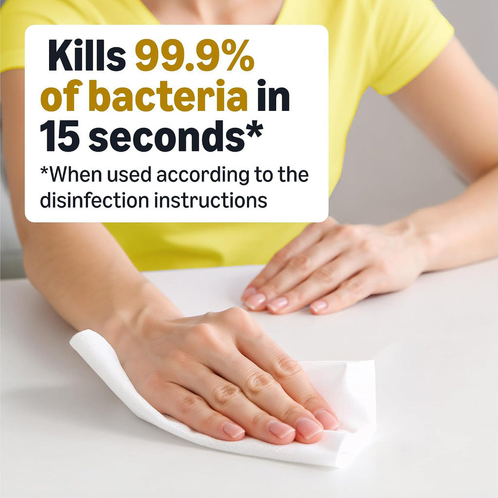 Amazon Basics Disinfecting Wipes, Lemon Scent, for Sanitizing, Cleaning & Deodorizing, 255 Count (3 Packs of 85)