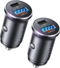 Car Charger USB C, 69W Cigarette Lighter USB Charger Adapter, Car Accessories Gifts for Men, Mini USBC Cars Fast