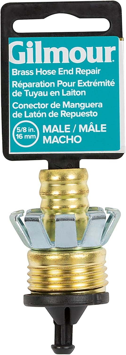 Gilmour Heavy Duty Brass Male Clinch Coupling