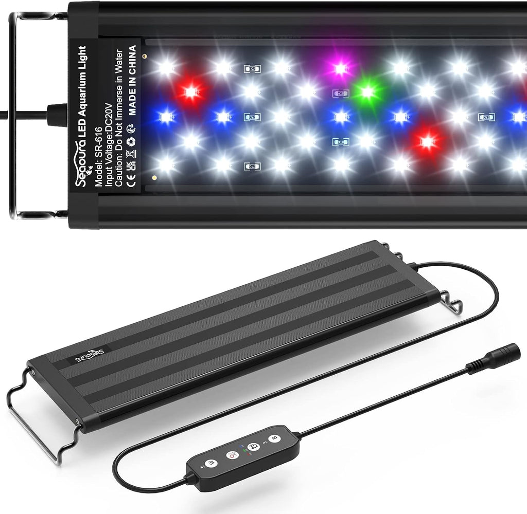 Led Aquarium Light for Plants Growth, Fish Tank Light 12-18 Inch | Full Spectrum Aquarium Lights for Fish Tank with