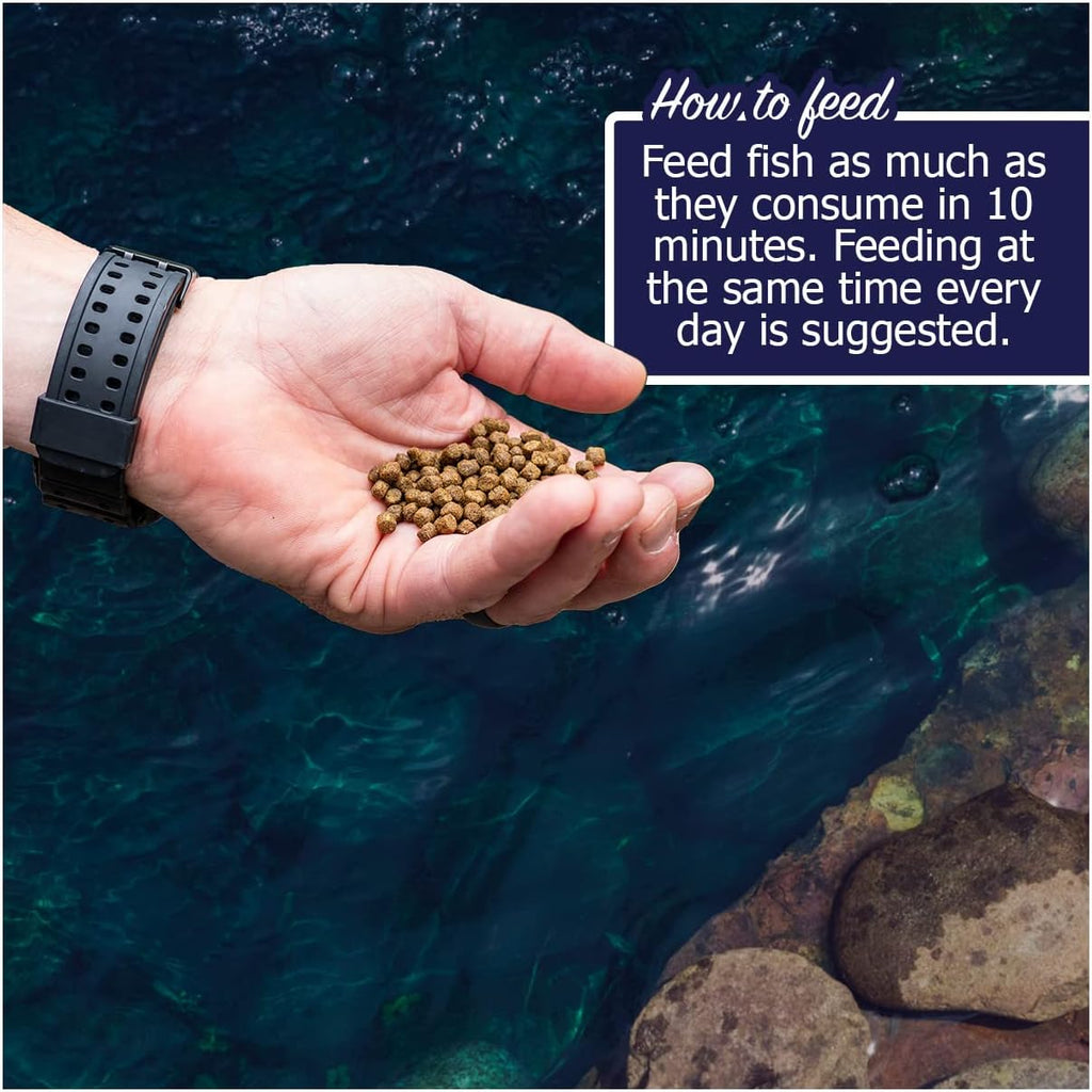 Game Fish Food Variety | Pond and Lake Fish Food Pellets | 7 lb Resealable Bag | Feed to Bass, Bluegill, Trout |