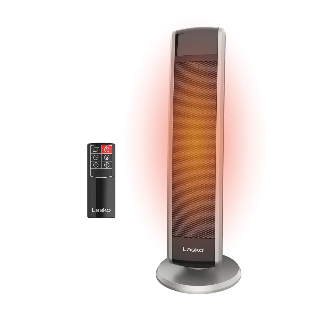 29" Ceramic Tower Space Heater with Remote Control - Black - 5586