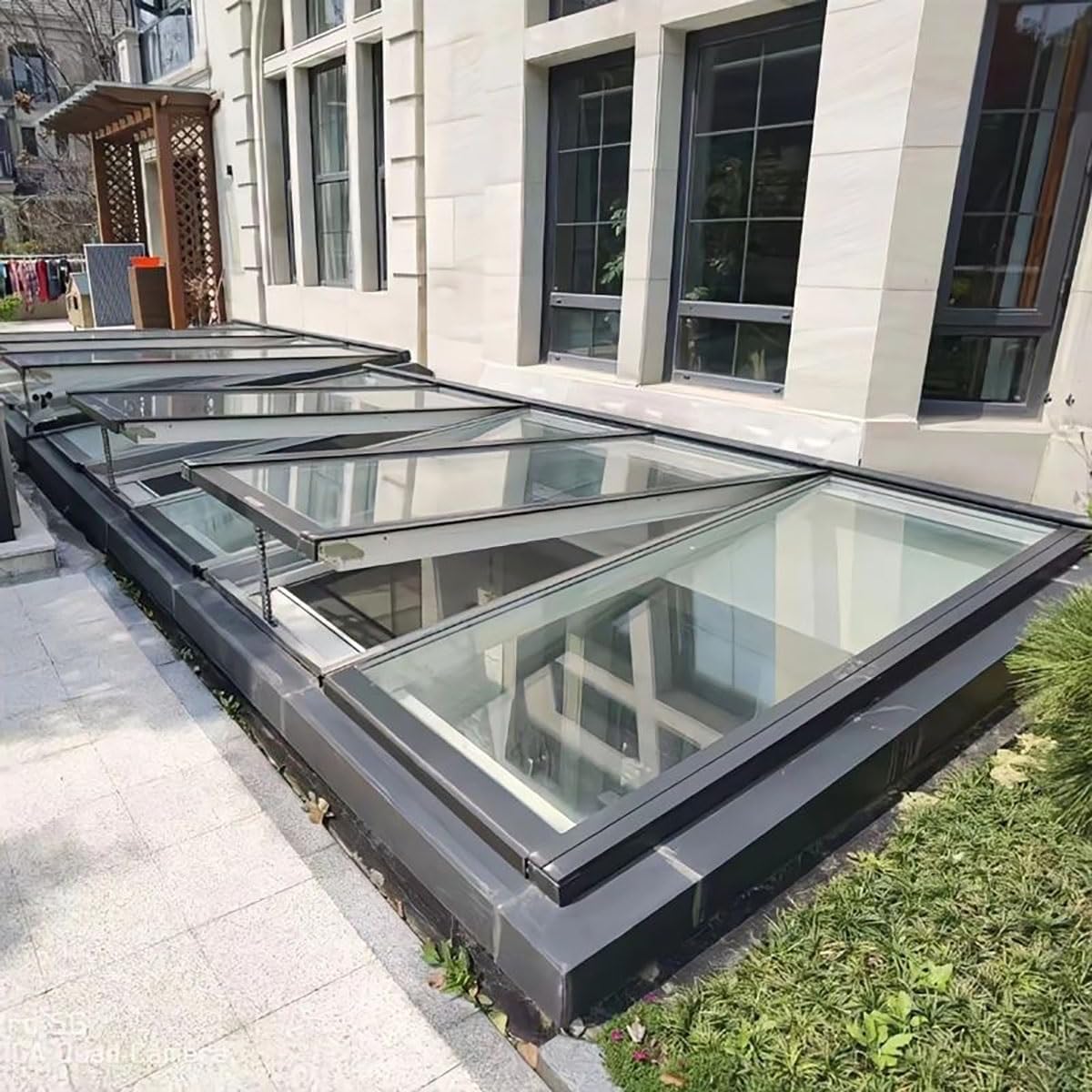 Roof Skylight for Home, Multi-Angle Roof Viewing Aluminium Window, Horizontal Roofs Skylights, Aluminum Alloy Frame