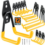 12 Pack Garage Hooks Heavy Duty, Wall Mount Ladder Hooks
