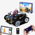 Robotics Kit for Kids Ages 8–12, Smart Robot Tank Car Compatible with Arduino & Scratch & Python, STEM Toys for Boys
