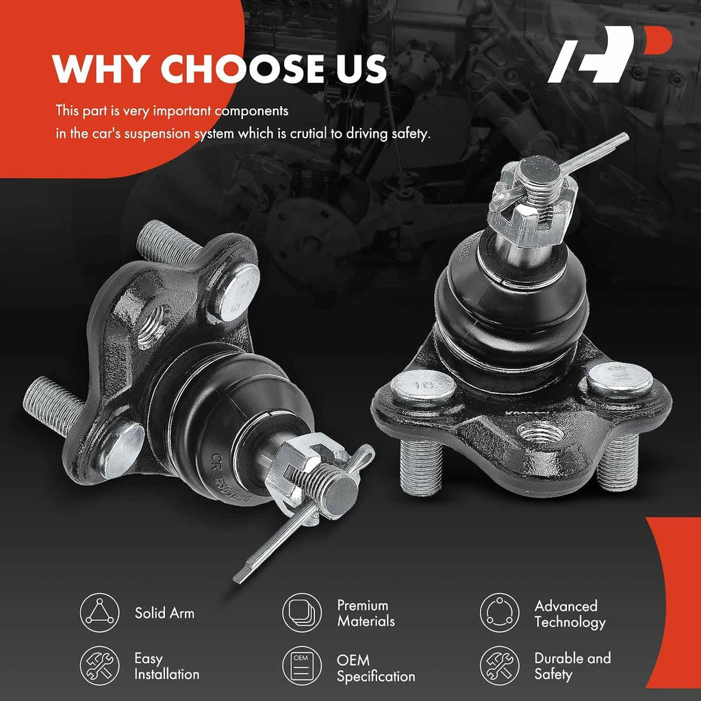 A-Premium 2-Pack Front Lower Ball Joint, Compatible with Toyota