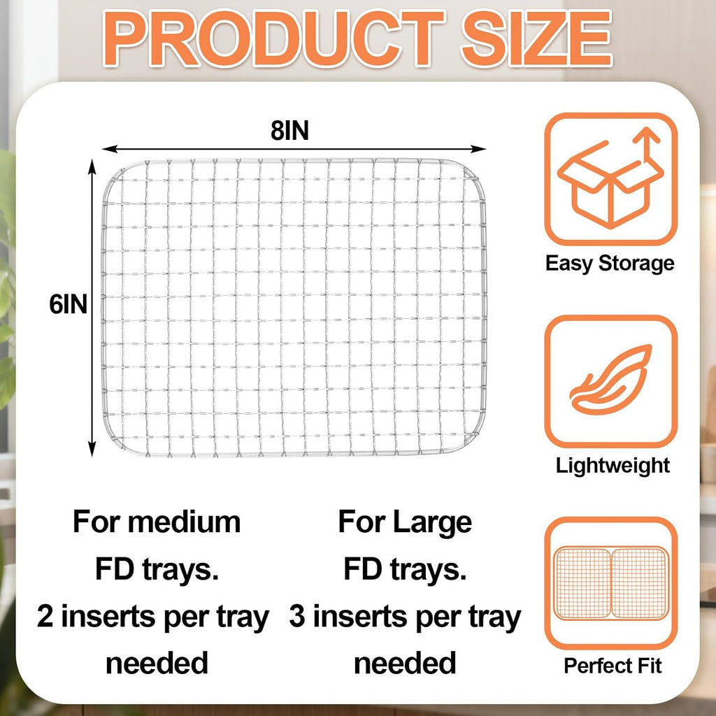 10 Pcs Wire Trays Compatible with Harvest Right Freeze Dryer 8x6"