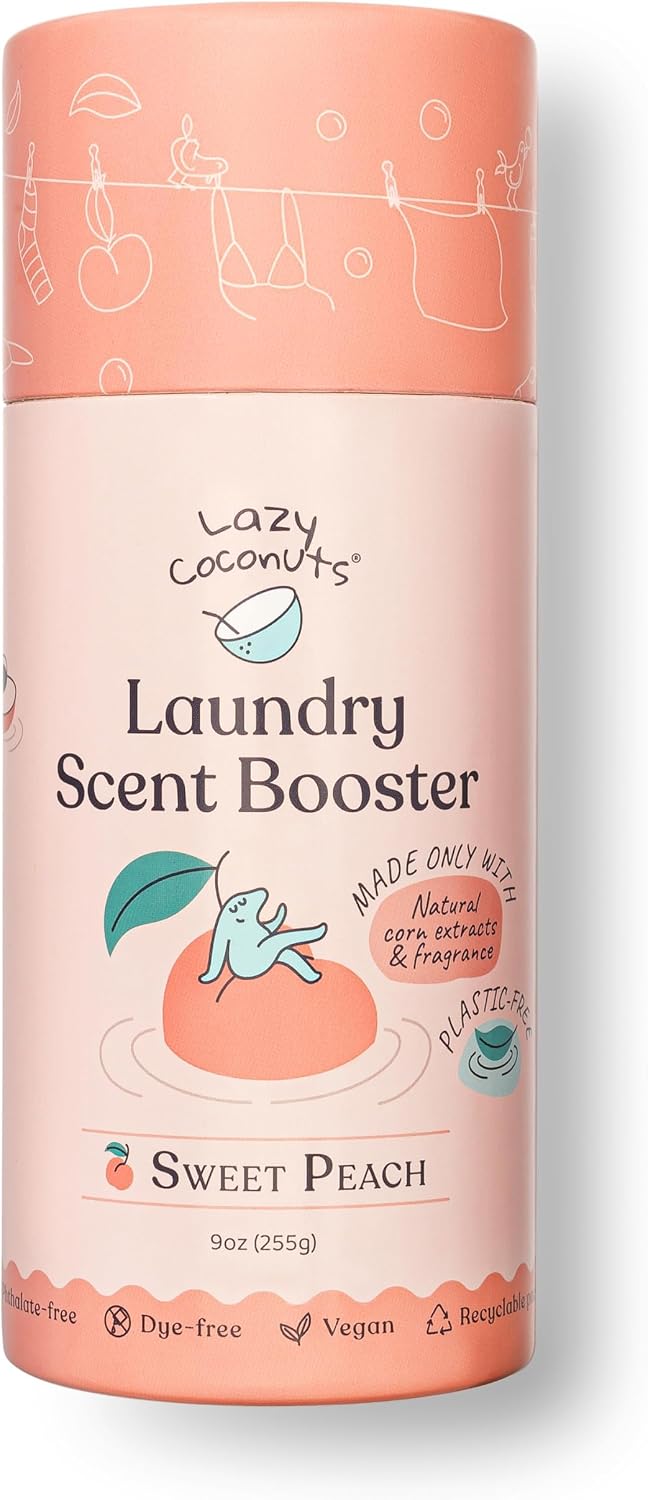 Laundry Scent Beads, Sweet Peach Scent Booster, Plastic-Free
