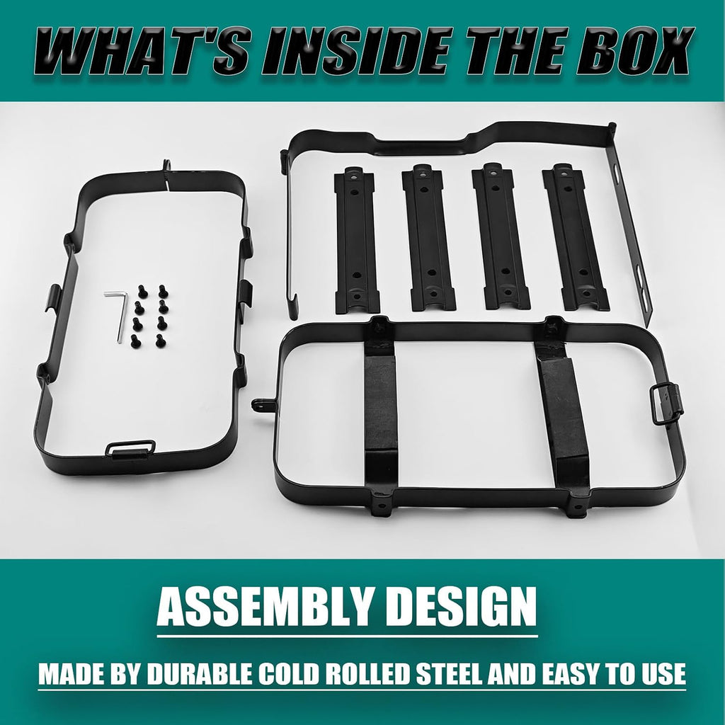 Jerry Can Holder Mount, 5 Gallon 20L Universal Truck Bed Bracket | Heavy‑duty reinforced steel build, universal fit