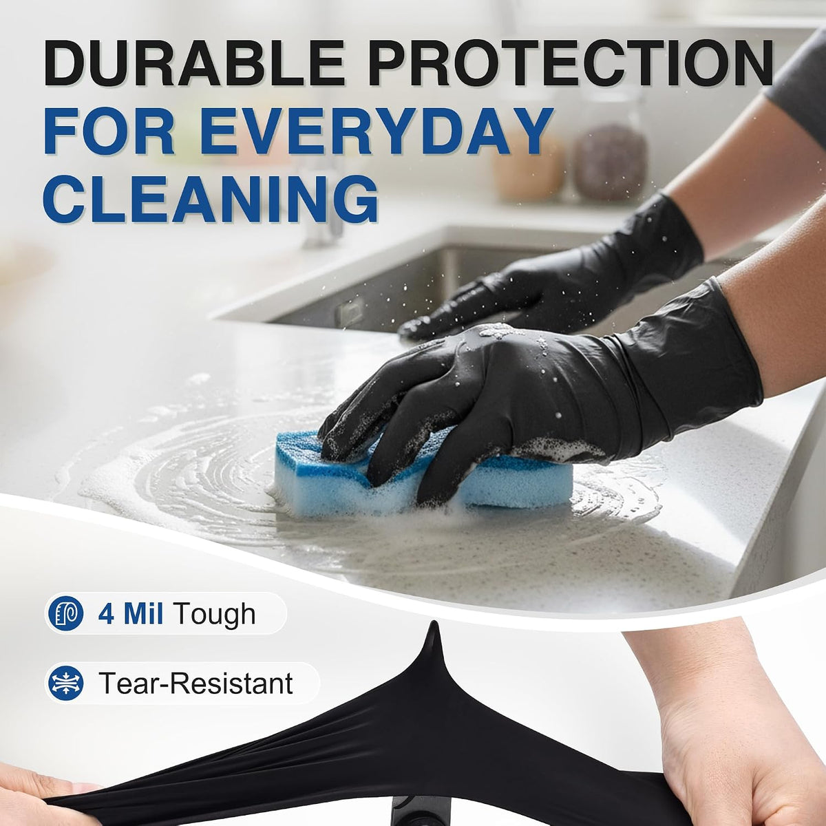 Nitrile Gloves, Gloves Disposable Latex Free, Powder Free