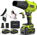 Cordless Leaf Blower, 980,000 RPM Handheld Leaf Blower with 2 X Batteries & Charger, Lightweight Leaf Blowers for