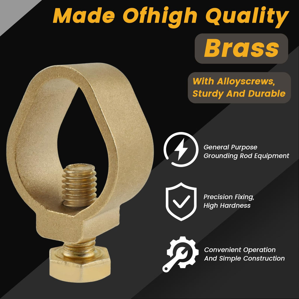 BaYiToo 2 Pcs Direct Burial Ground Rod Clamp