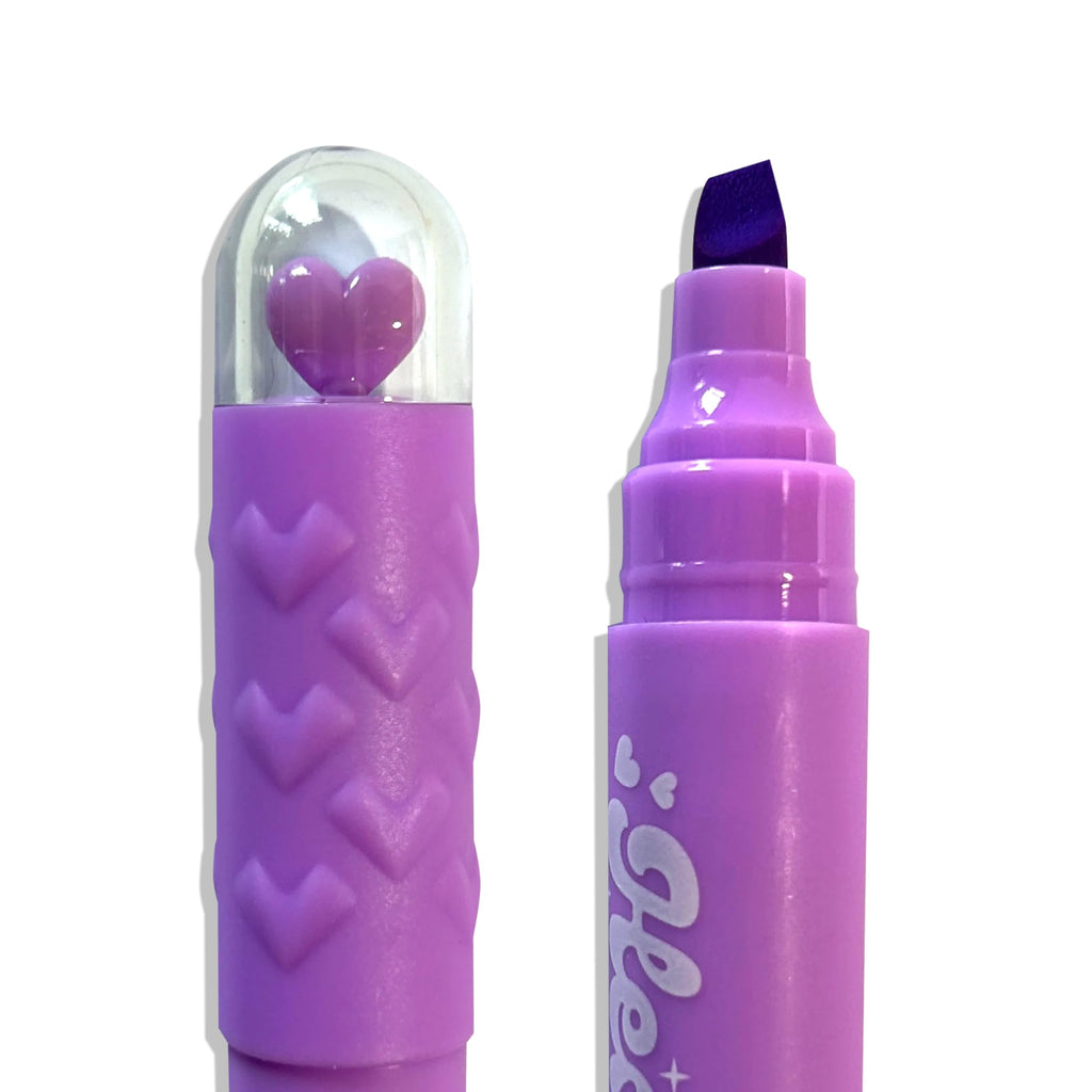 Heart Pops Neon Highlighters, Set of 6
