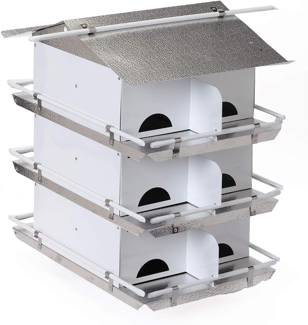Premium Aluminum Purple Martin House | 3 Floors, 12 Rooms