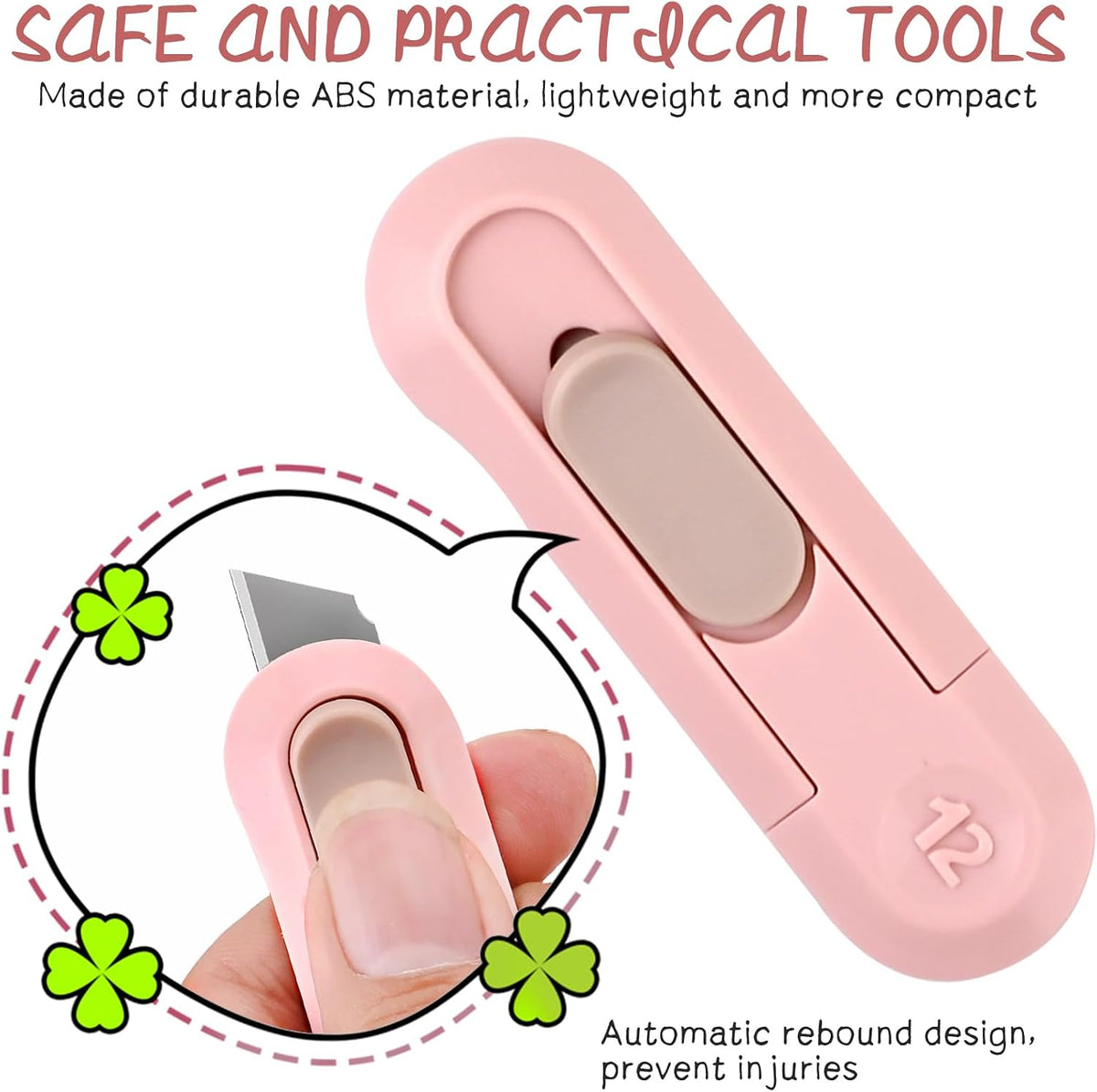 Box Cutter,Retractable Box Opener, Package Opener, Easy Slide Retractable Cute envelope opener for opening daily