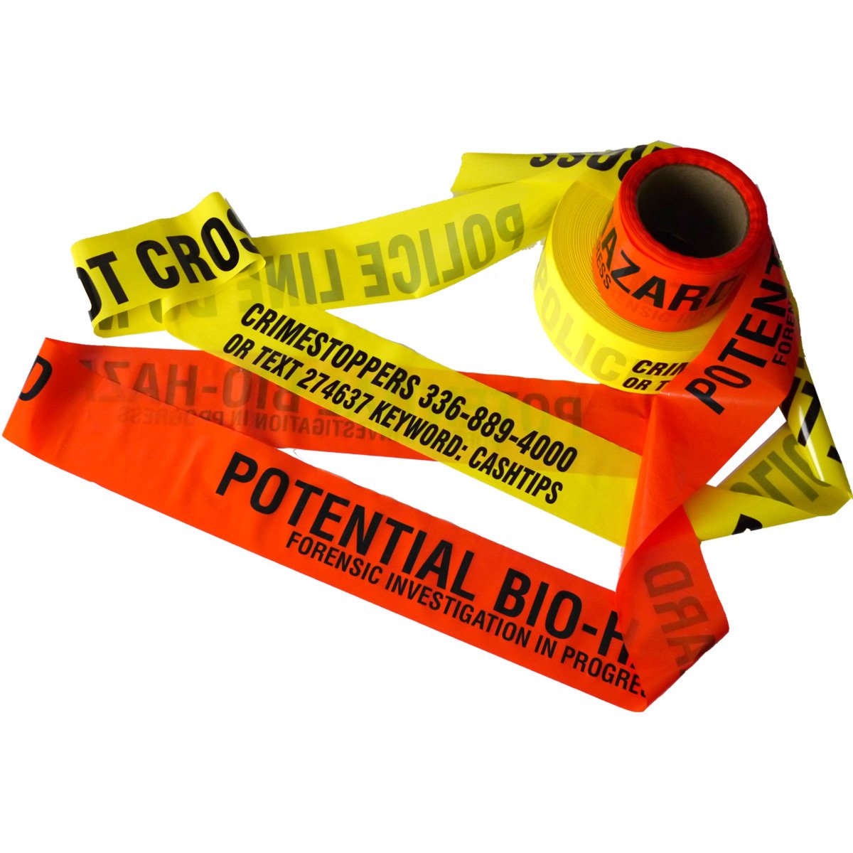 Custom Barricade Tape - 200 Ft - Thick 3.5 Mil