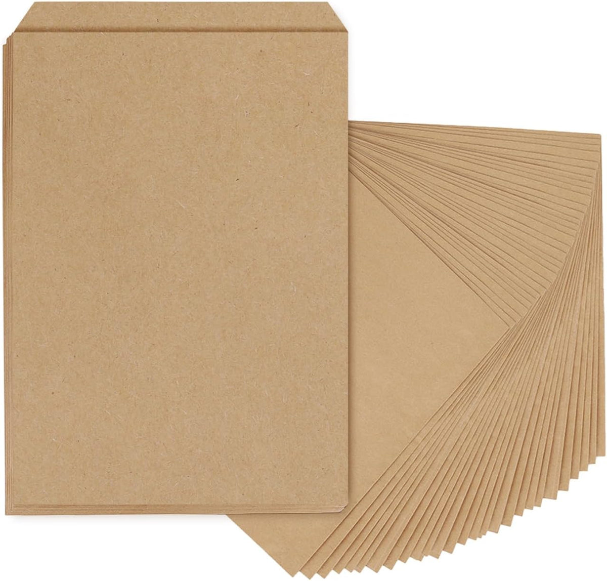 Kraft Brown Paper Bags 6x9 Flat Envelopes For Small Items 100 Pack