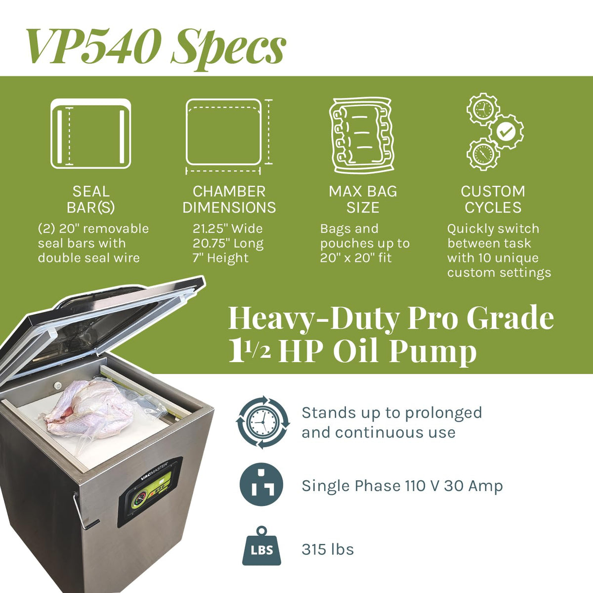 VP540 Chamber Vacuum Sealer