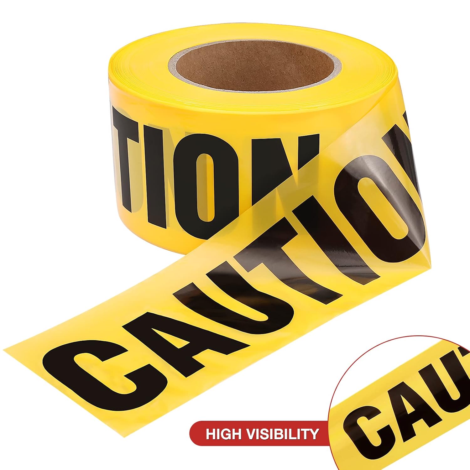 Caution Tape Roll, 3" x 1000ft, Do Not Enter Tape, 2 Pack | Durable PE Film, Fade & Tear Resistant, Easy Cut Design