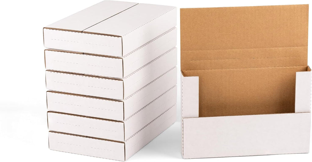 9x6x1.3 inch Small Shipping Boxes for DVD, Book Mailers, 25 Pack