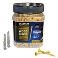 #8 x 1-1/2 in Deck Screws, 350 PCS, Tan Exterior Wood Screws