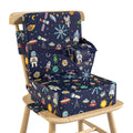 Booster Seat for Kitchen Chair with Backrest, Removable, TPU Waterproof