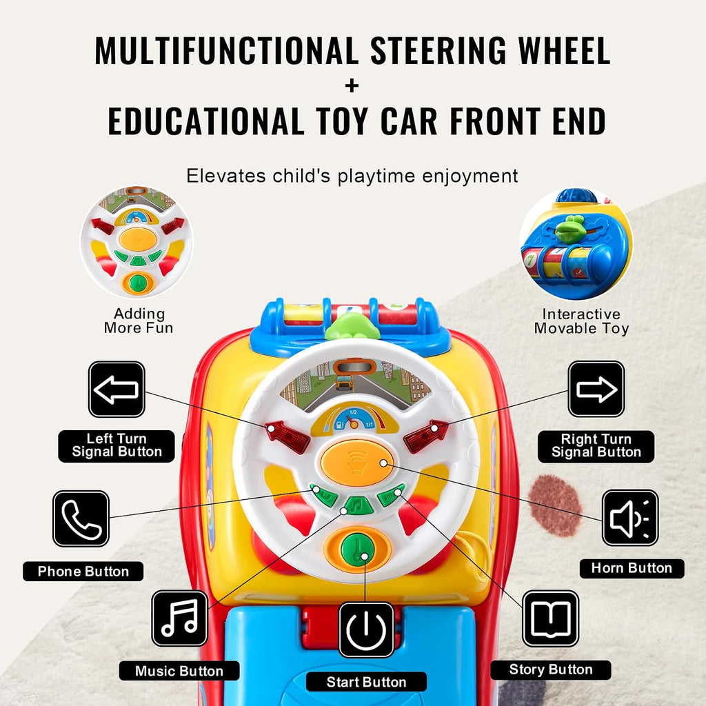 Ride On Push Car for Toddlers, Ages 19+ Months, Ride Racer, Sit to Stand Toddler Ride On Toy, Kids Ride On Car with