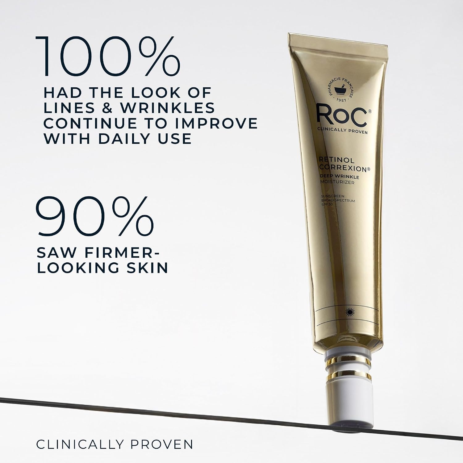 Retinol Correxion Deep Wrinkle Daily Face Moisturizer with Sunscreen SPF 30 for Fine Lines, Dark Spots, Post-Acne
