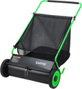 Push Lawn Sweeper, 26 in Leaf & Grass Collector with 7 cu. ft. Hopper Bag, Heavy Duty Yard Sweeper with Clear Dust