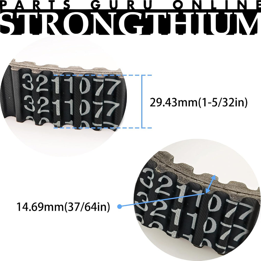 Strongthium 3211077 20G4022 Heavy Duty CVT Drive Belt