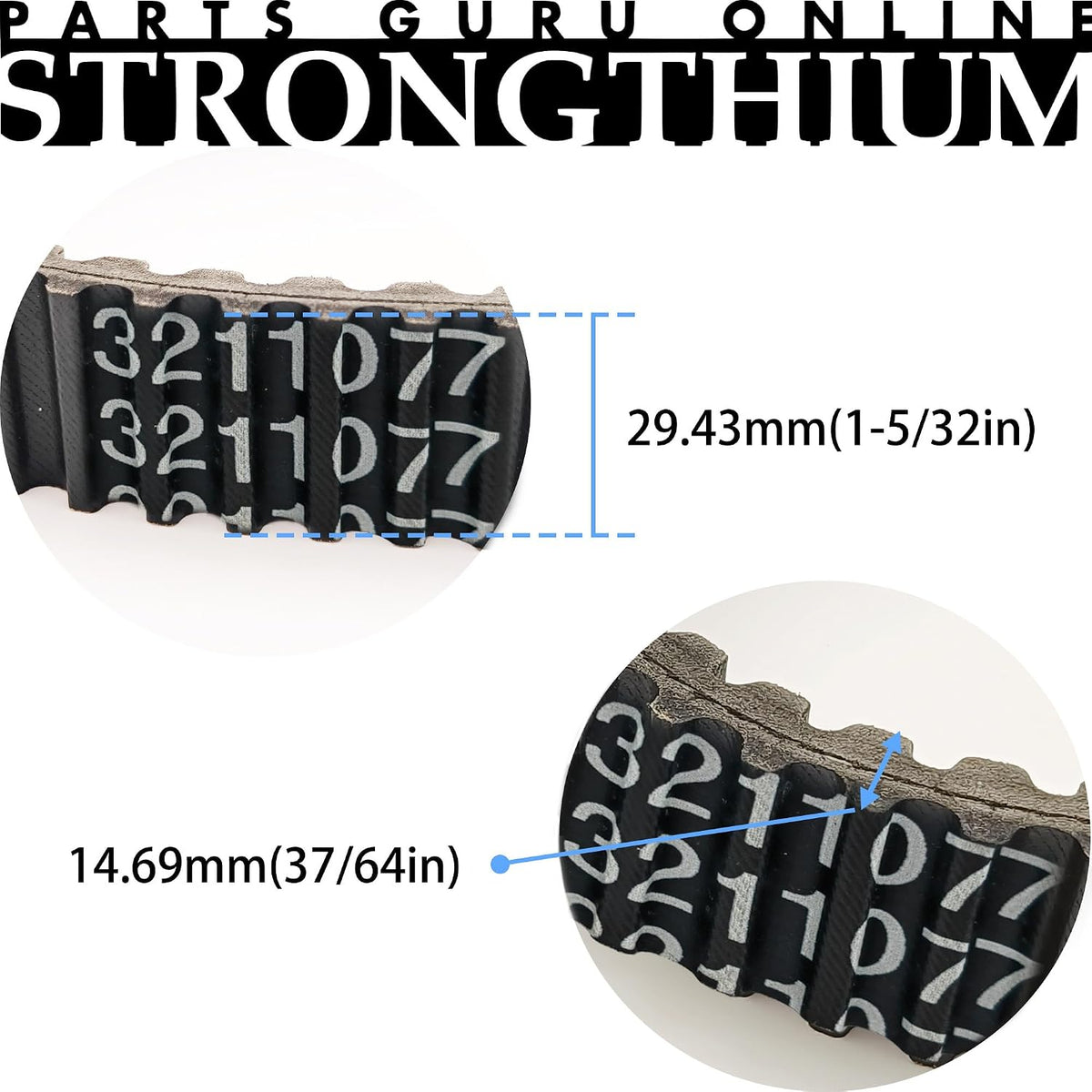 Strongthium 3211077 20G4022 Heavy Duty CVT Drive Belt