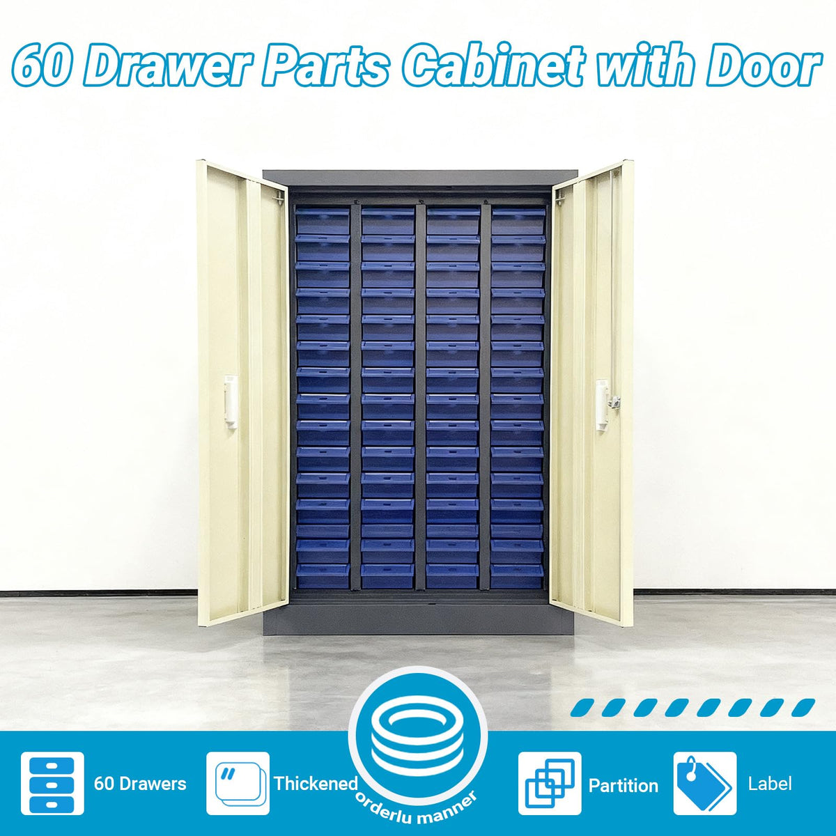 60 Drawer Parts Storage Cabinet