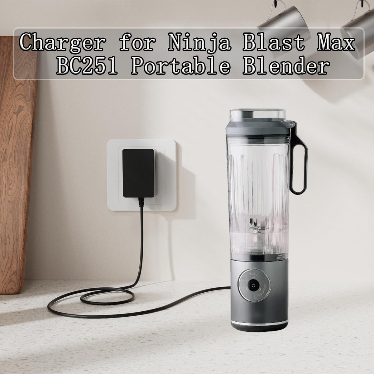 Charger For Ninja Blast Max BC251 Portable Blender Replacement Power Adapter Cord