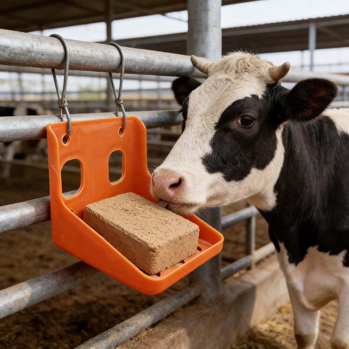 Horse Salt Block Holder, Mineral Dispenser, Salt Lick Block Holder, Thickened Plastic Feeding Box for Cow Goat Sheep