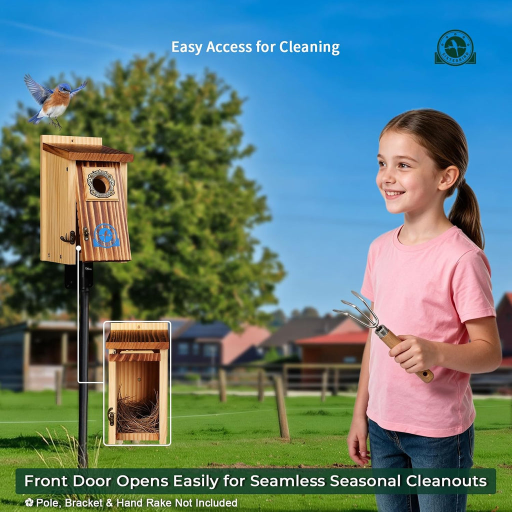 Premium Bluebird Houses for Outside, Bird House, Warming Gifts