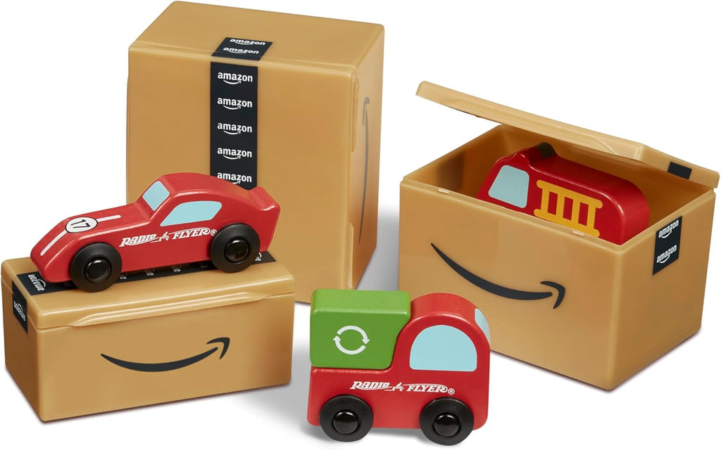 Amazon Delivery Van, for Ages 2+, Ride and Deliver Truck for Kids, Under Seat Storage, Ergonomic Seat, Includes 3