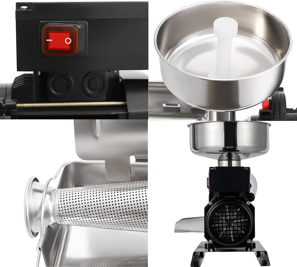 Commercial Tomato Strainer Machine, 50 Kg/H, Electric Tomato Press, Food Milling Press Machine
