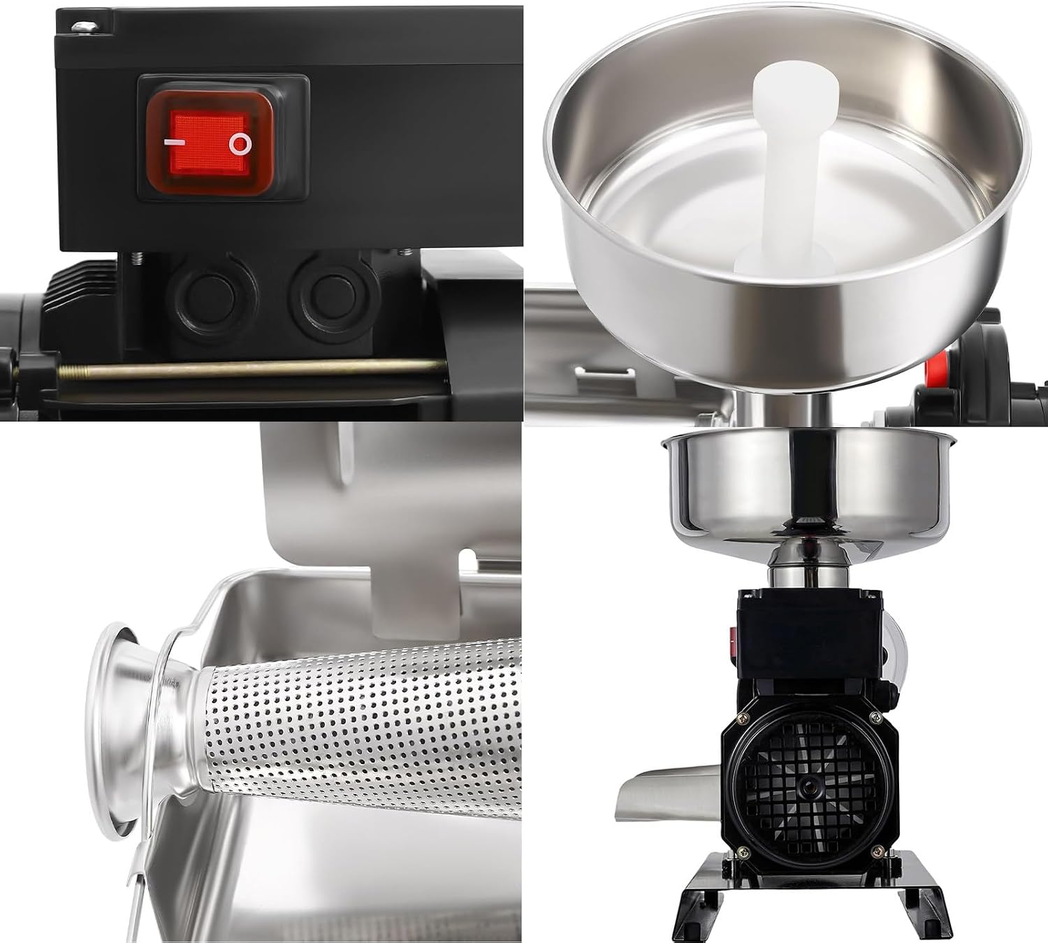 Commercial Tomato Strainer Machine, 50 Kg/H, Electric Tomato Press, Food Milling Press Machine